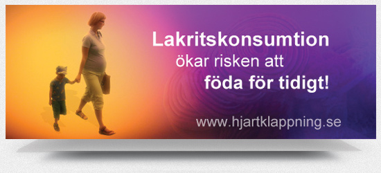 Lakritskonsumtion ökar risken att föda för tidigt!