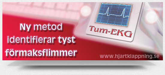 Tum-EKG Ny metod att identifiera tyst förmaksflimmer